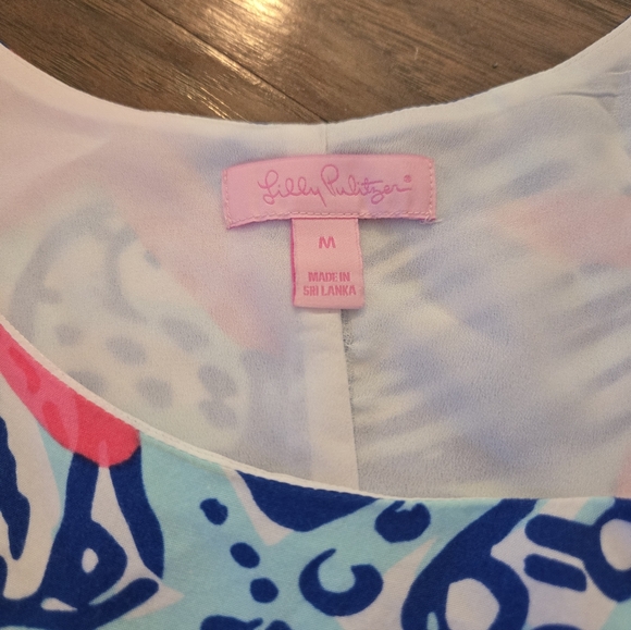 Lilly Pulitzer She She Shells Harbor Tunic Dress Medium Starfish - Picture 4 of 9